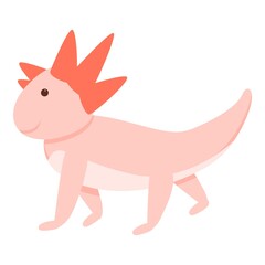 Axolotl icon. Cartoon of axolotl vector icon for web design isolated on white background