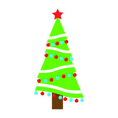 Fototapeta na wymiar christmas tree illustration