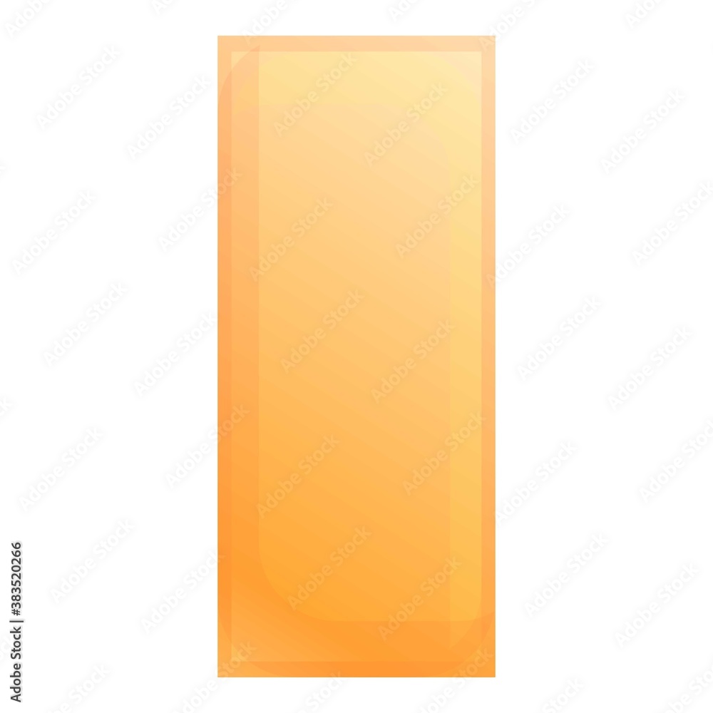 Poster calligraphy box tool icon. cartoon of calligraphy box tool vector icon for web design isolated on wh