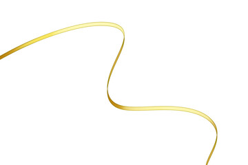 yellow volumetric tape on a white background digital drawing