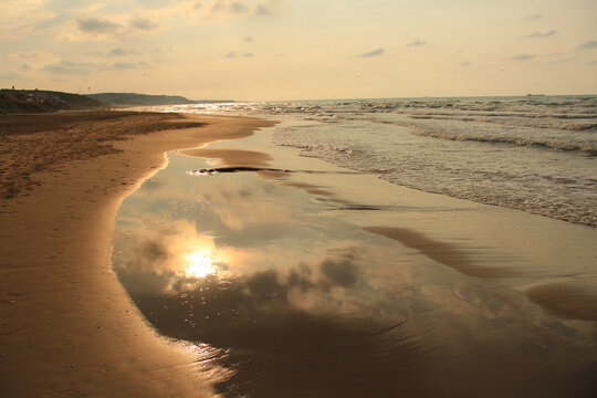 Sunset one the kilyos beach 