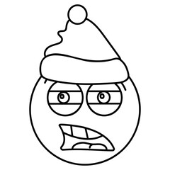 Disappointed Santa Emoji 
