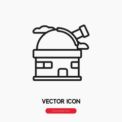 observatory icon vector sign symbol
