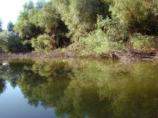 Picturesque places on the banks of the Danube river in Romania