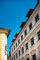 Street view of downtown in Bratislava, Slovakia