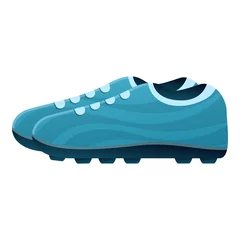 Gordijnen Competition football boots icon. Cartoon of competition football boots vector icon for web design isolated on white background © nsit0108