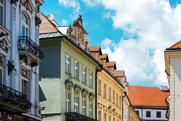 Obraz premium Street view of downtown in Bratislava, Slovakia