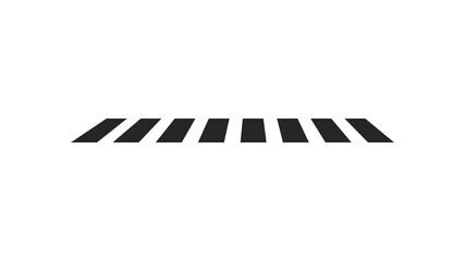 Crosswalk icon Isolated on white background. Pedestrian crossing.
