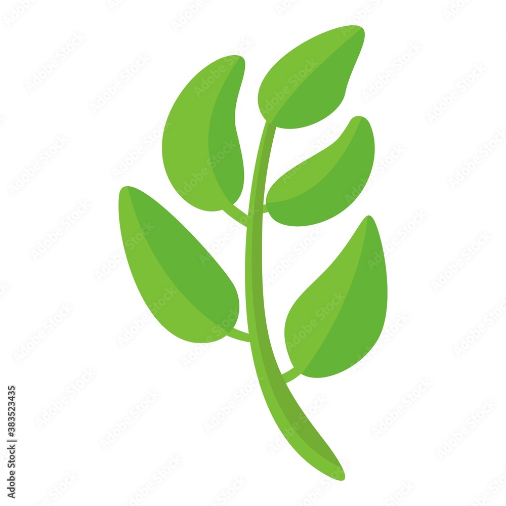 Poster summer party tree branch icon. cartoon of summer party tree branch vector icon for web design isolat