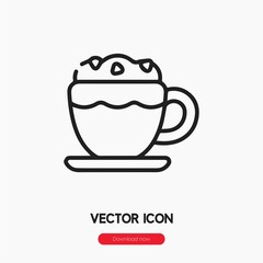 cappuccino icon vector sign symbol