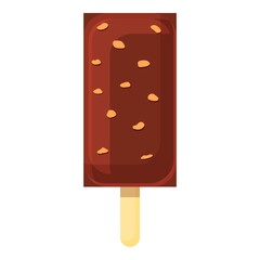 Summer party eskimo ice cream icon. Cartoon of summer party eskimo ice creamvector icon for web design isolated on white background