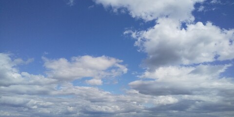 Obraz premium blue sky with clouds