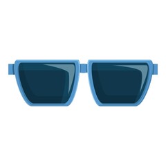 Summer party sunglasses icon. Cartoon of summer party sunglasses vector icon for web design isolated on white background