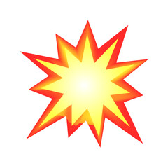 Explosion vector template icon illustration for social media Whatsapp, Facebook, Instagram