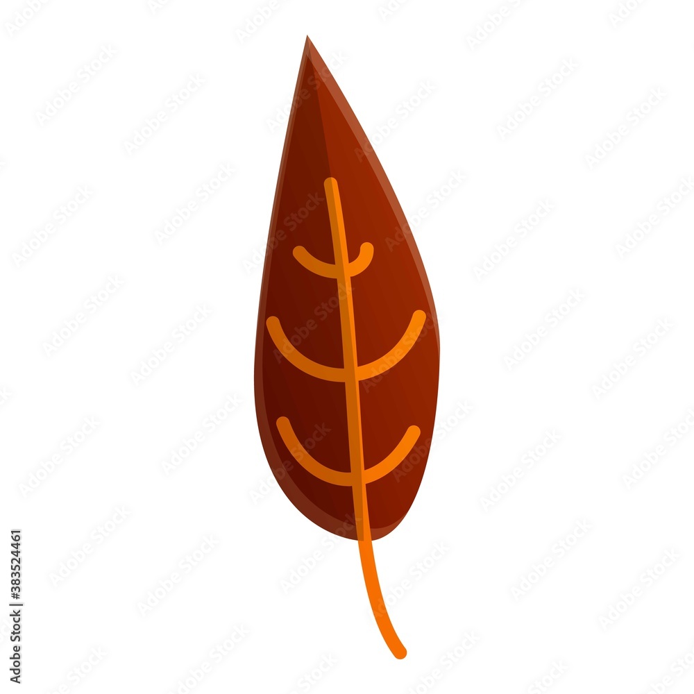 Poster autumn tree leaf icon. cartoon of autumn tree leaf vector icon for web design isolated on white back