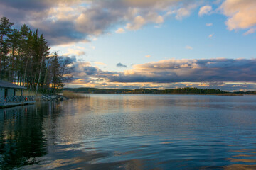 The shore of Lake Ladoga in the Republic of Karelia.