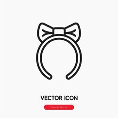 headband icon vector sign symbol