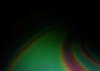 Dark Green vector glossy bokeh pattern.