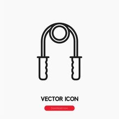 skipping rope icon vector sign symbol