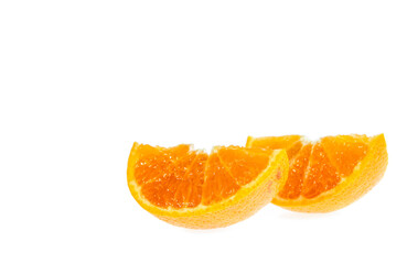Naklejka na ściany i meble fresh orange isolated on white background