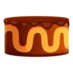 Celebrate holiday cake icon. Cartoon of celebrate holiday cake vector icon for web design isolated on white background