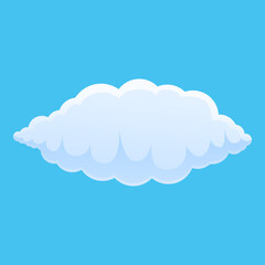 Heaven cloud icon. Cartoon of heaven cloud vector icon for web design isolated on white background