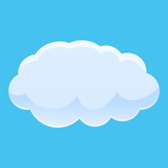 Storm cloud icon. Cartoon of storm cloud vector icon for web design isolated on white background