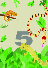 reptile boy birthday party invitation