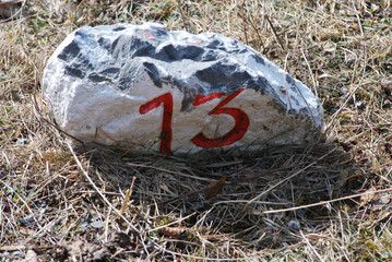 numbers on the stone