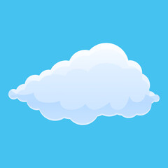 Shadow cloud icon. Cartoon of shadow cloud vector icon for web design isolated on white background
