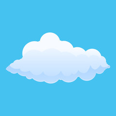 Outdoor air cloud icon. Cartoon of outdoor air cloud vector icon for web design isolated on white background