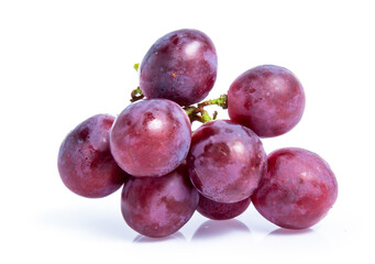 red grape isolated on white background
