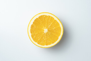 Orange citrus on white background