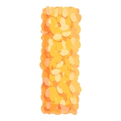 Power cereal bar icon. Cartoon of power cereal bar vector icon for web design isolated on white background