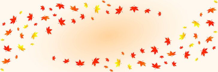 Naklejka na ściany i meble Autumn background layout decorate with leaves
