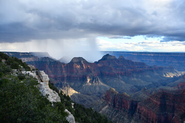 Rain Shower at the Grand Canyon