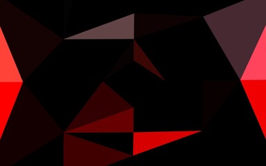 Fototapeta premium Light Red vector triangle mosaic cover.
