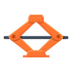 Car lifter icon. Cartoon of car lifter vector icon for web design isolated on white background