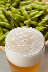ビールと枝豆