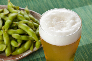 ビールと枝豆
