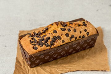 pudding  chocolate flat lay on textured background with ingredients