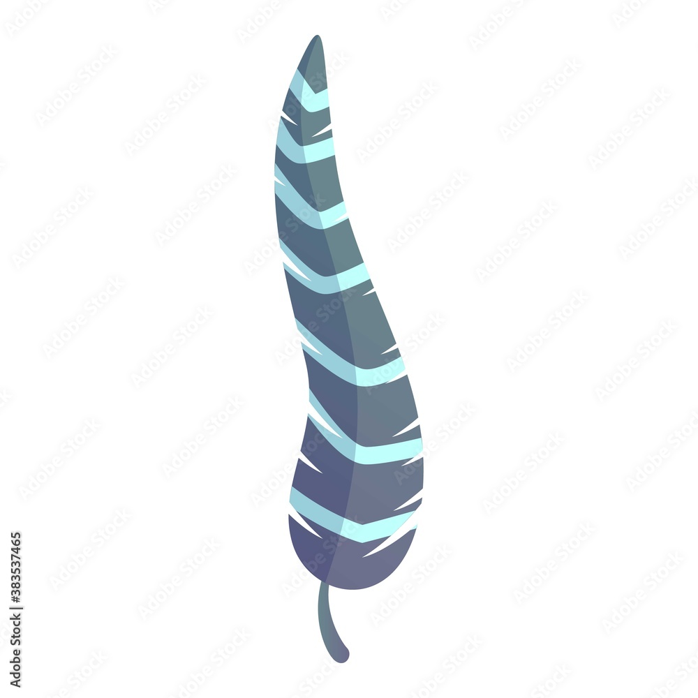 Poster Writing feather icon. Cartoon of writing feather vector icon for web design isolated on white background