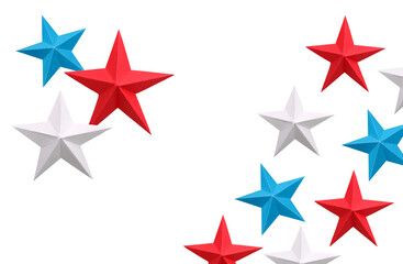 Decorated paper stars background