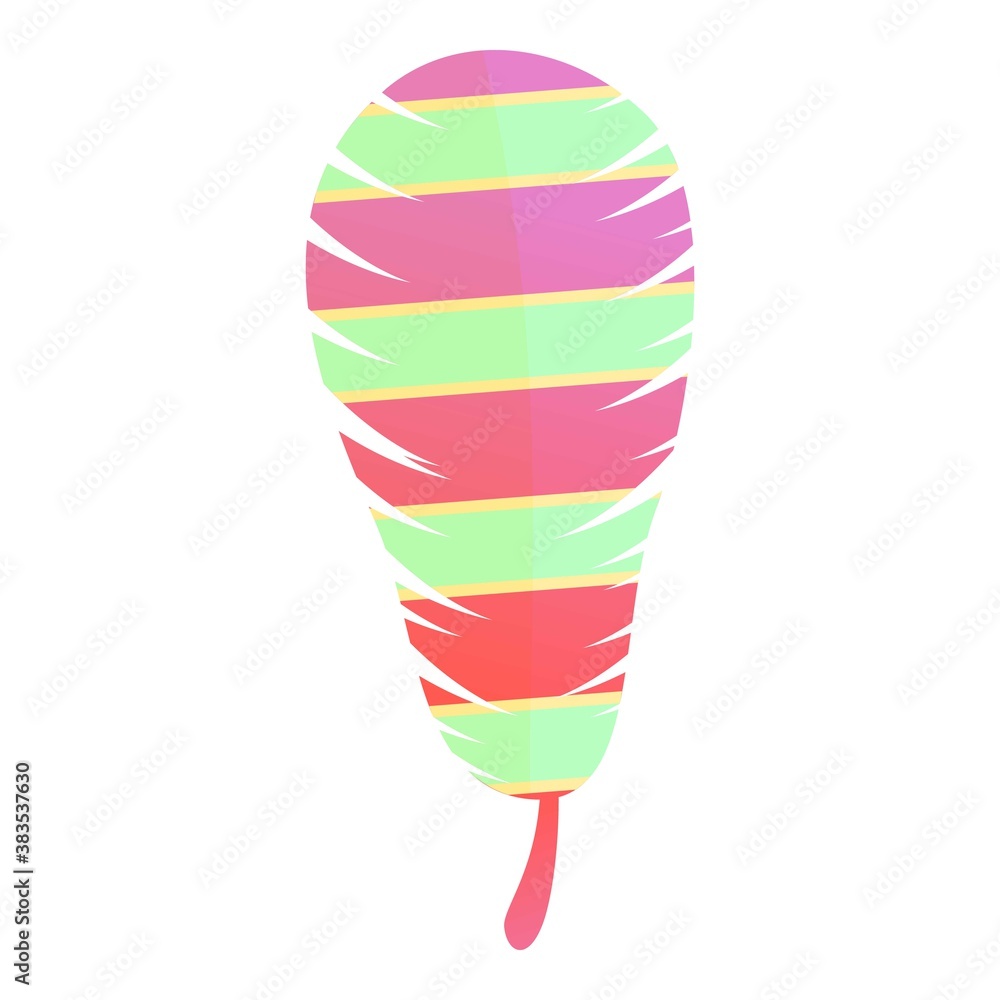Poster ink feather icon. cartoon of ink feather vector icon for web design isolated on white background