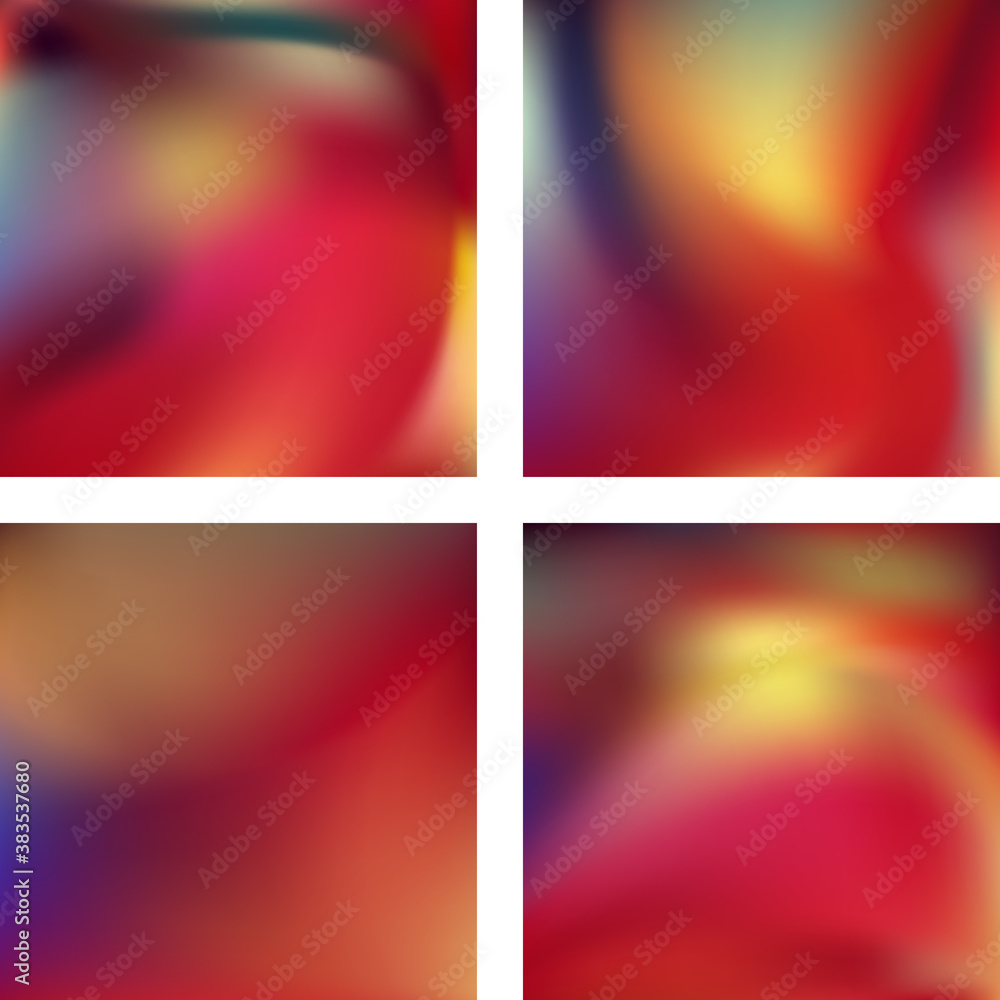 Poster set with abstract blurred backgrounds. vector illustration. modern geometrical backdrop. abstract te