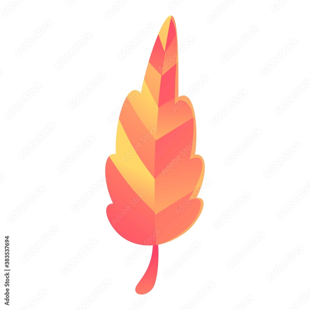 Poster soft feather icon. cartoon of soft feather vector icon for web design isolated on white background