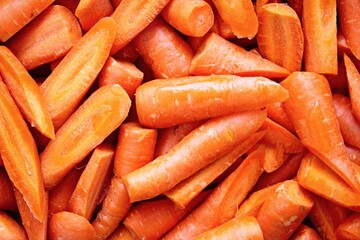 Fresh carrots on the market.