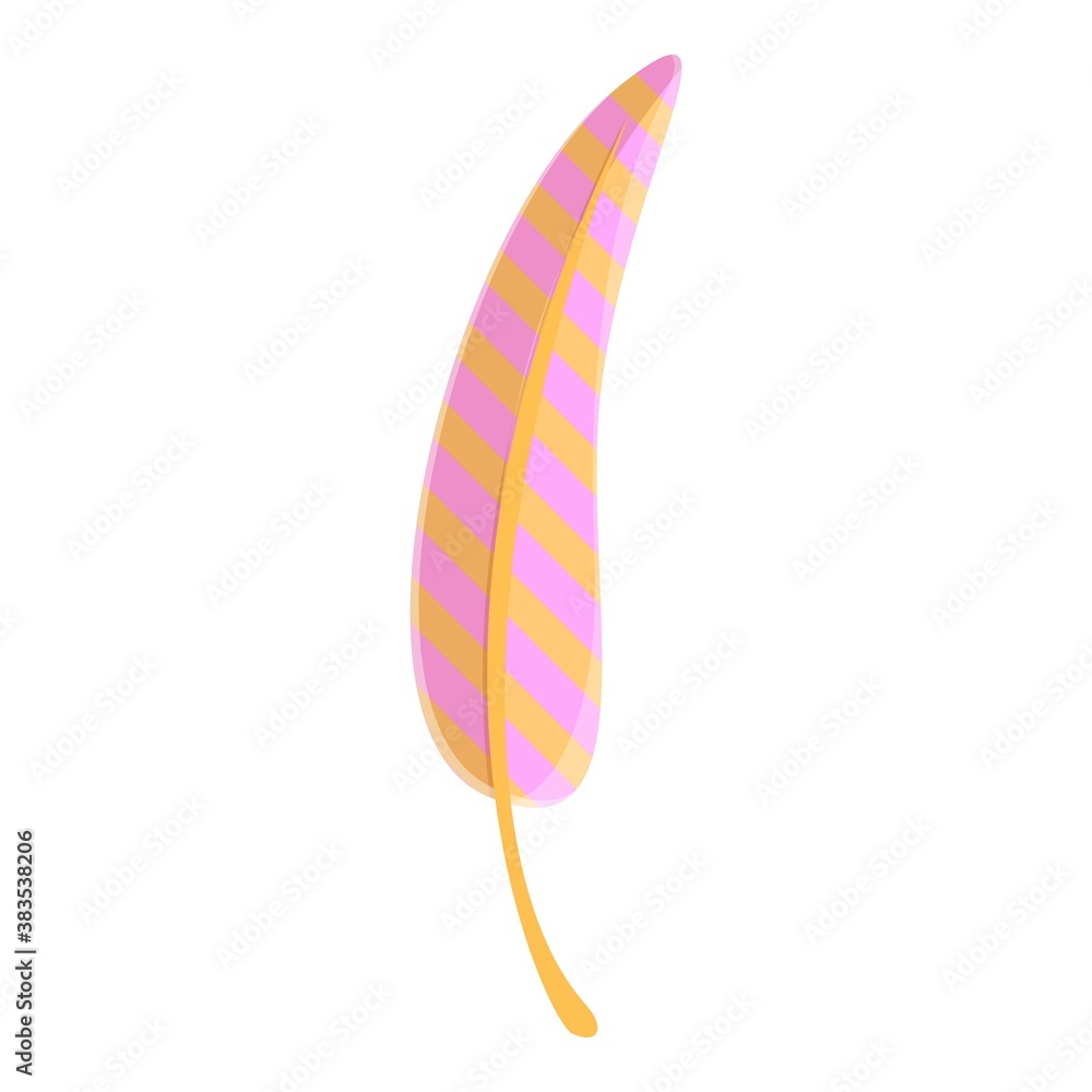 Poster collection feather icon. cartoon of collection feather vector icon for web design isolated on white 