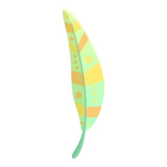 Lost feather icon. Cartoon of lost feather vector icon for web design isolated on white background