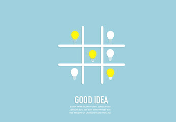 Fototapeta premium Performance and creativity concepts ideas with a light bulb on ox game.business development and competition for success